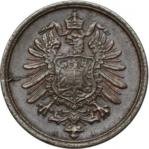 Nemecko, Nemecké cisárstvo, Wilhelm I, 2 Fenigi Berlin 1874 A