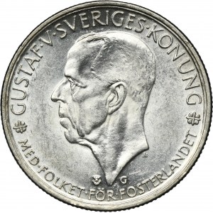 Sweden, Gustav V, 5 Kronor Stokholm 1935 G