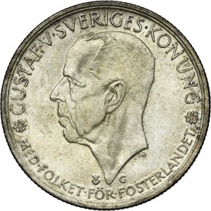Sweden, Gustav V, 5 Kronor Stokholm 1935 G