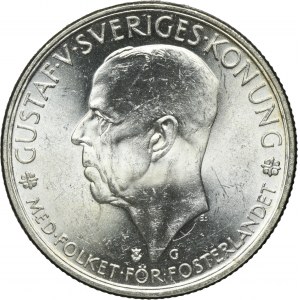 Sweden, Gustav V, 5 Kronor Stokholm 1935 G