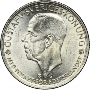 Sweden, Gustav V, 5 Kronor Stokholm 1935 G