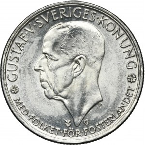 Sweden, Gustav V, 5 Kronor Stokholm 1935 G