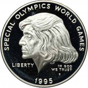 USA, 1 dollar Philadelphie 1995 P - Jeux olympiques spéciaux mondiaux