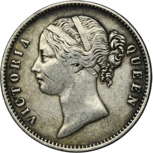 India, British India, Victoria, 1 Rupee Bombay 1840