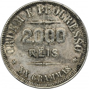 Brazil, 2.000 Réis Rio de Janeiro 1907
