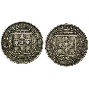 Set, Jamaica, Victoria, 1/2 Penny London (2 pcs.)