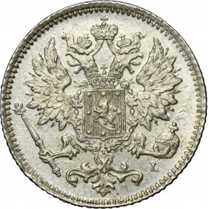 Finland, Autonomia, Alexander II, 25 Penniä Helsinki 1898 L