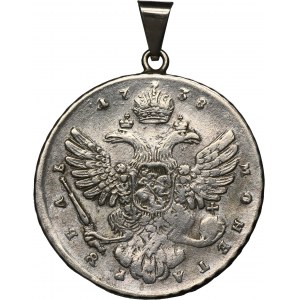 Russie, Anna, Ruble Moscow 1738