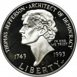 USA, 1 Dollar San Francisco 1993 S - Thomas Jefferson