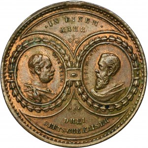 Nemecko, Nemecké cisárstvo, Viliam II., medaila Rok troch cisárov 1888