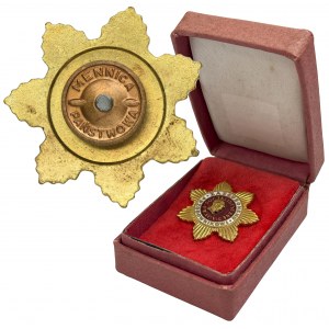 PRL, Gold Badge of Merit for the Leader of Socialist Labor with a box