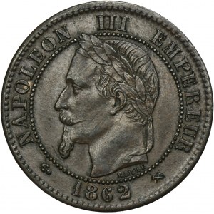Napoleon III, 2 Centimes Bordeaux 1862 K