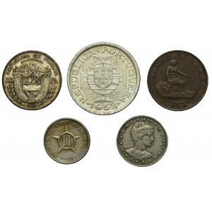 Set, Brazil, Spain, Portugal and Cuba, Mix of coins (5 pcs.)
