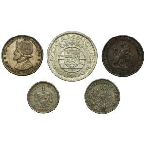 Set, Brazil, Spain, Portugal and Cuba, Mix of coins (5 pcs.)