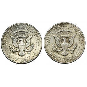 Set, USA, 1/2 Dollar Denver 1964 D - Kennedy (2 pcs.)