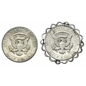 Set, USA, 1/2 Dollar Philadelphia 1964 - Kennedy (2 pcs.)
