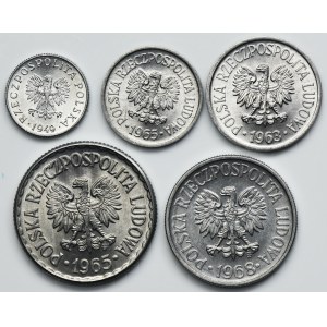 Zestaw, grosze i 1 złoty (5 szt.)