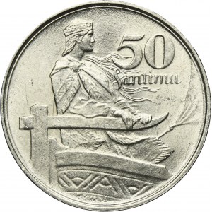 Latvia, 50 Santimu Le Locle 1922