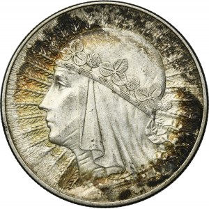 Hlava ženy, 10 zlotých Varšava 1932