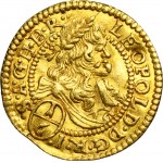 Silesia, Habsburg rule, Leopold I, 1/6 Ducat Breslau 1676 SHS - VERY RARE
