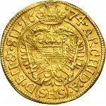 Silesia, Habsburg rule, Leopold I, Ducat Breslau 1674 SHS - VERY RARE