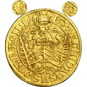 Silesia, Habsburg rule, Leopold I, Ducat Breslau 1683 SHS - UNLISTED