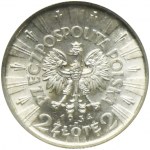 Set, Pilsudski Official, 2 or 1934 et 1936 - NGC MS63 (2 pièces) - RARE ANNIVERSAIRE