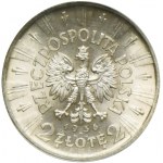 Set, Pilsudski Official, 2 or 1934 et 1936 - NGC MS63 (2 pièces) - RARE ANNIVERSAIRE