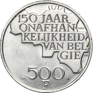 Belgium, Baldwin I, 500 Francs 1980 - 150th Anniversary of Belgian Independence