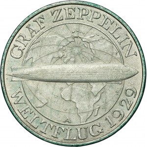 Germany, Weimar Republic, 3 Mark Berlin 1930 A - Graf Zeppelin