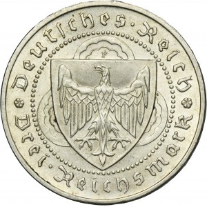 Germany, Weimar Republic, 3 Mark Stuttgart 1930 F - Walther Vogelweide