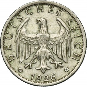 Germany, Weimar Republic, 2 Mark Stuttgart 1926 F