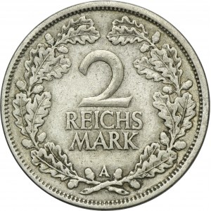 Germany, Weimar Republic, 2 Mark Berlin 1925 A