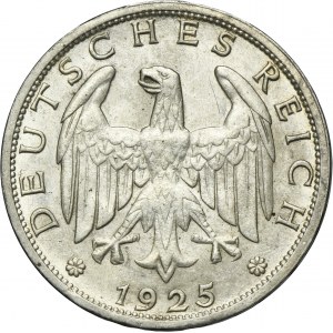 Germany, Weimar Republic, 1 Mark Hamburg 1925 J