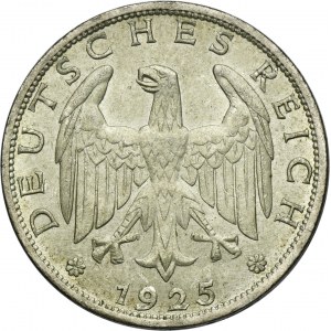 Germany, Weimar Republic, 1 Mark Berlin 1925 A