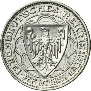 Germany, Weimar Republic, 3 Mark Berlin 1927 A - Bremerhaven