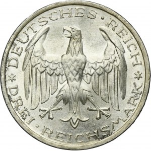 Allemagne, République de Weimar, 3 marks Berlin 1927 A