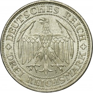 Germany, Weimar Republic, 3 Mark Muldenhütten 1929 E