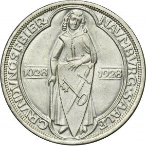 Niemcy, Republika Weimarska, 3 Marki Berlin 1928 A - Naumburg