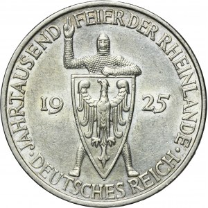 Germany, Weimar Republic, 5 Mark Stuttgart 1925 F