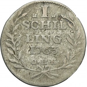 Nemecko, mesto Hamburg, 1 šiling 1763 OHK