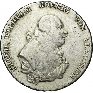 Allemagne, Royaume de Prusse, Frédéric Guillaume II, Thaler Berlin 1792 A