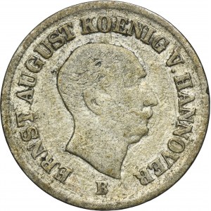 Allemagne, Royaume de Hanovre, Ernest August, 1/12 Thaler Hanovre 1845 B