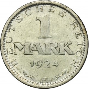 Germany, Weimar Republic, 1 Mark Berlin 1924 A