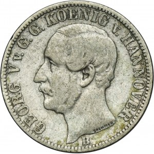 Germany, Kingdom of Hannover, George V, 1/6 Thaler Hannover 1860 B