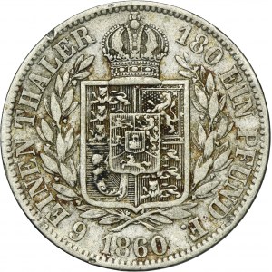 Germany, Kingdom of Hannover, George V, 1/6 Thaler Hannover 1860 B