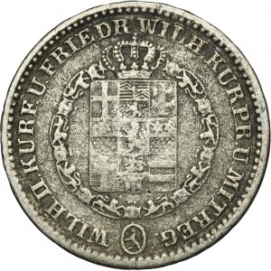 Germany, Electorate of Hesse, Wilhelm II and Friedrich Wilhelm, 1/6 Thaler Clausthal 1837