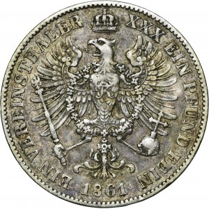 Germany, Kingdom of Prussia, Wilhelm I, Thaler Berlin 1861 A