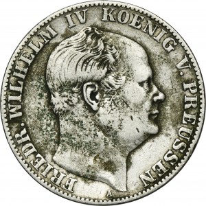 Allemagne, Royaume de Prusse, Frédéric Guillaume IV, Thaler Berlin 1860 A