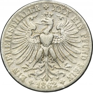 Germany, Free City of Frankfurt, Thaler 1862